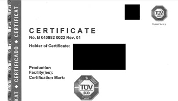 NeueChair Hydraulics - TUV Cert